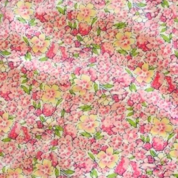 RALPH lauren Spring Pink And Yellow floral straight leg pants Size 10 - Picture 6 of 7